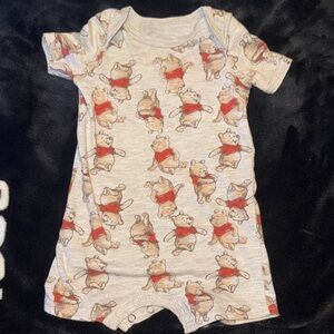Disney Winnie the Pooh Bodysuit - Gray and Red